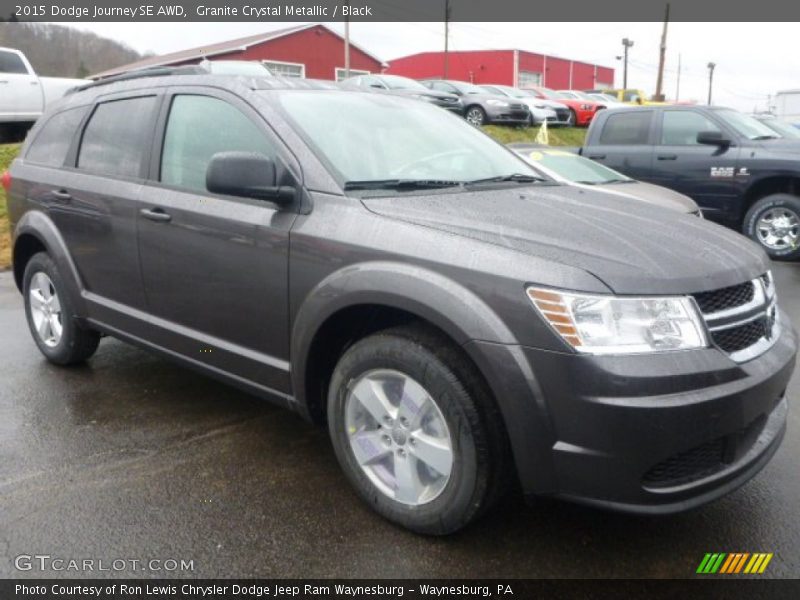 Granite Crystal Metallic / Black 2015 Dodge Journey SE AWD