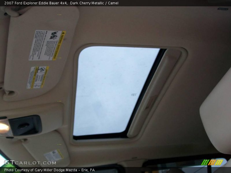 Dark Cherry Metallic / Camel 2007 Ford Explorer Eddie Bauer 4x4