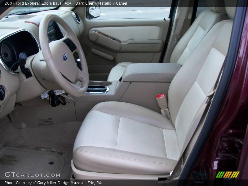 Dark Cherry Metallic / Camel 2007 Ford Explorer Eddie Bauer 4x4