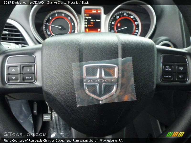 Granite Crystal Metallic / Black 2015 Dodge Journey SE AWD