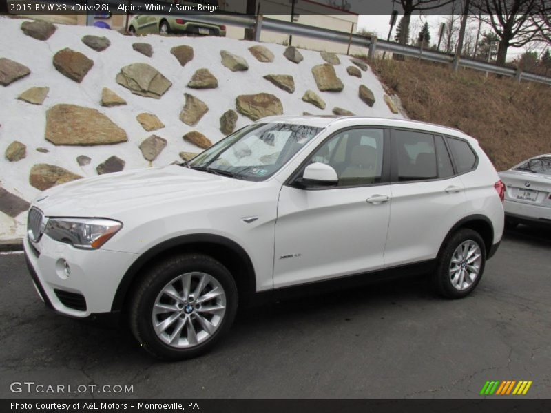 Alpine White / Sand Beige 2015 BMW X3 xDrive28i