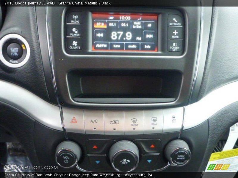 Granite Crystal Metallic / Black 2015 Dodge Journey SE AWD