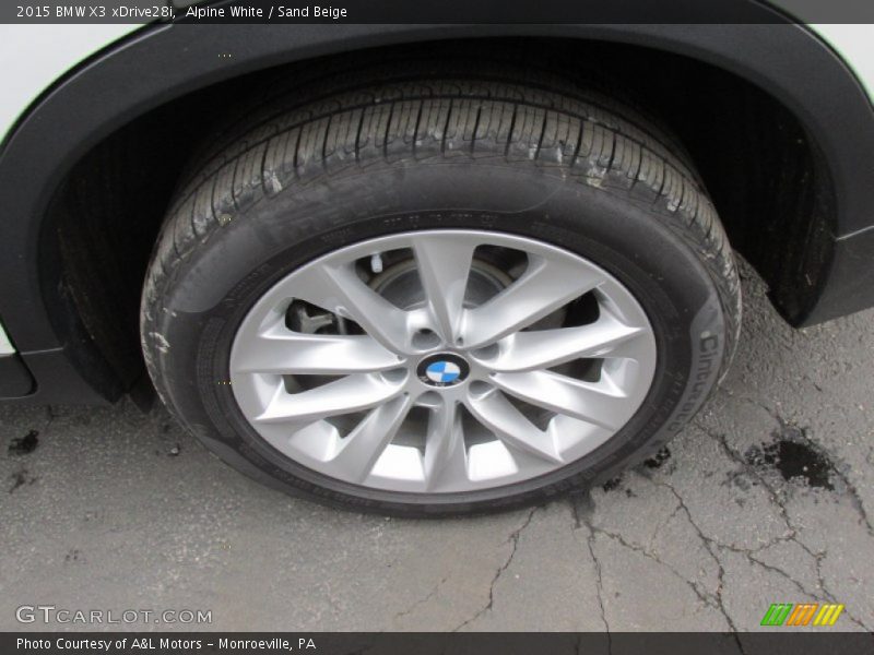 Alpine White / Sand Beige 2015 BMW X3 xDrive28i