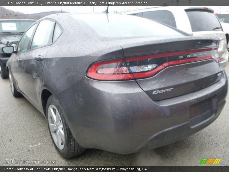 Granite Crystal Metallic / Black/Light Tungsten Accent Stitching 2015 Dodge Dart SXT