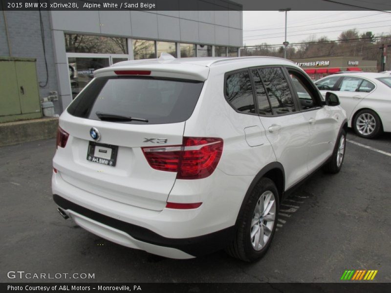 Alpine White / Sand Beige 2015 BMW X3 xDrive28i