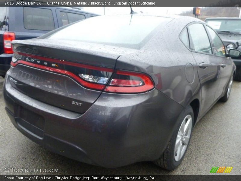 Granite Crystal Metallic / Black/Light Tungsten Accent Stitching 2015 Dodge Dart SXT