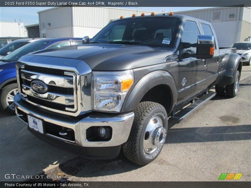 Magnetic / Black 2015 Ford F350 Super Duty Lariat Crew Cab 4x4 DRW