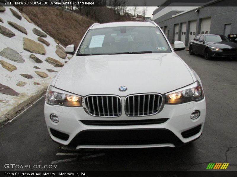 Alpine White / Sand Beige 2015 BMW X3 xDrive28i