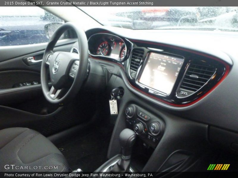 Granite Crystal Metallic / Black/Light Tungsten Accent Stitching 2015 Dodge Dart SXT