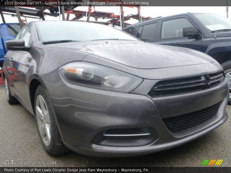Granite Crystal Metallic / Black/Light Tungsten Accent Stitching 2015 Dodge Dart SXT