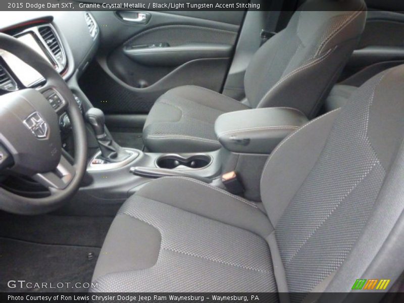 Granite Crystal Metallic / Black/Light Tungsten Accent Stitching 2015 Dodge Dart SXT