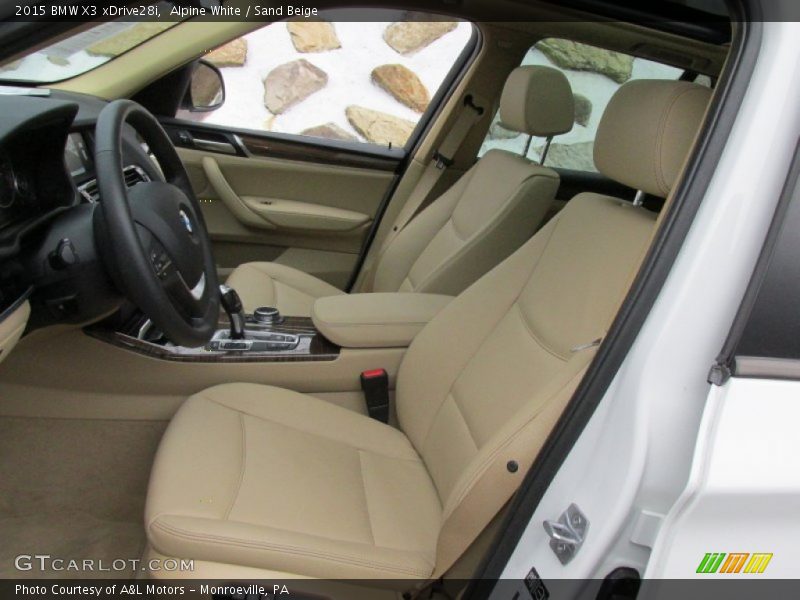 Alpine White / Sand Beige 2015 BMW X3 xDrive28i