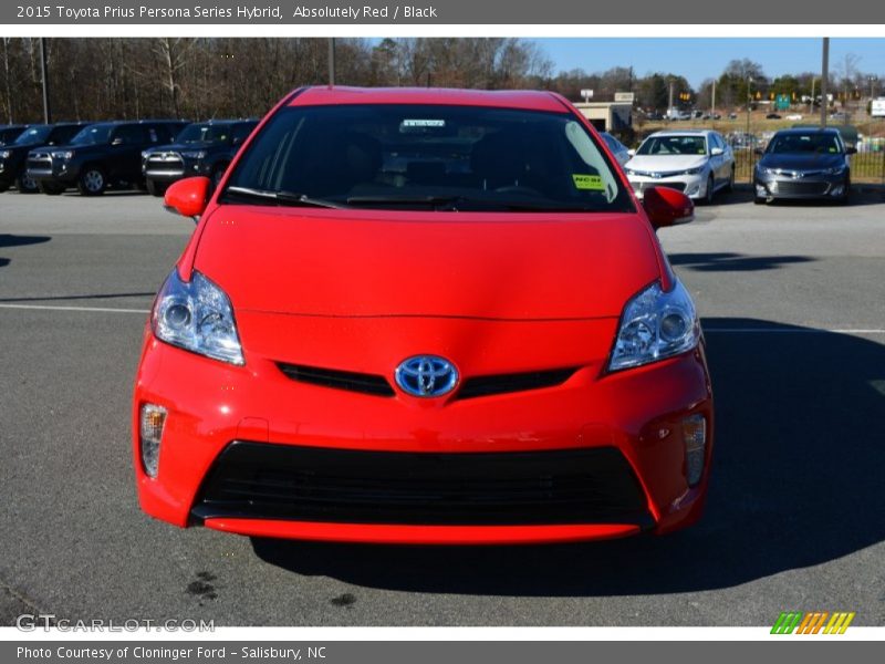 Absolutely Red / Black 2015 Toyota Prius Persona Series Hybrid