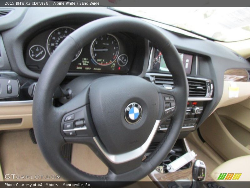 Alpine White / Sand Beige 2015 BMW X3 xDrive28i