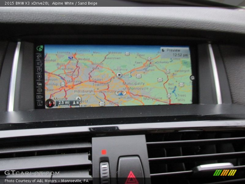 Alpine White / Sand Beige 2015 BMW X3 xDrive28i