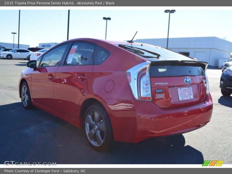 Absolutely Red / Black 2015 Toyota Prius Persona Series Hybrid