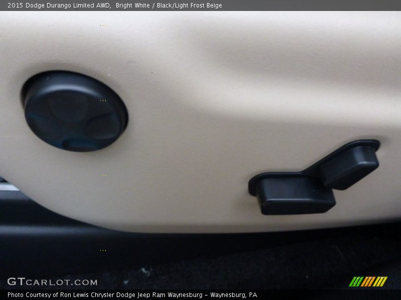 Bright White / Black/Light Frost Beige 2015 Dodge Durango Limited AWD