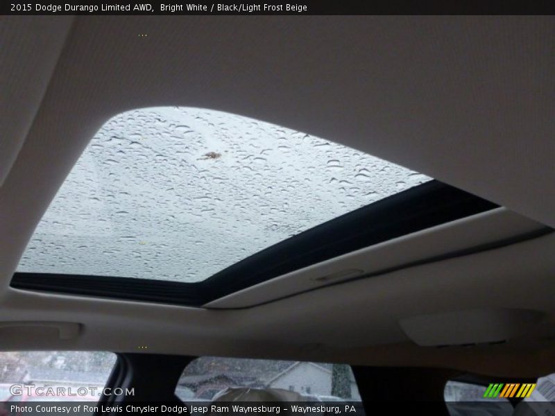Bright White / Black/Light Frost Beige 2015 Dodge Durango Limited AWD