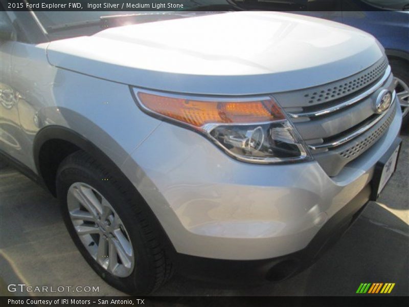 Ingot Silver / Medium Light Stone 2015 Ford Explorer FWD