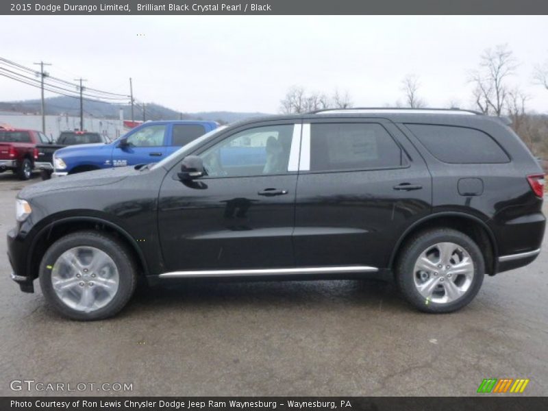 Brilliant Black Crystal Pearl / Black 2015 Dodge Durango Limited
