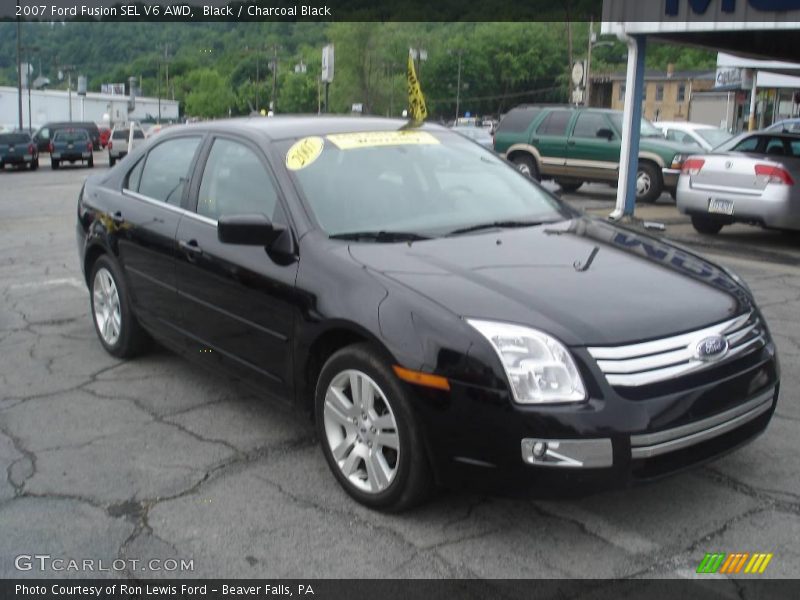 Black / Charcoal Black 2007 Ford Fusion SEL V6 AWD