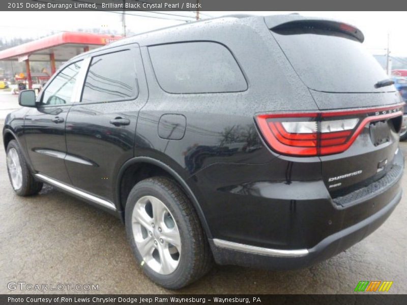 Brilliant Black Crystal Pearl / Black 2015 Dodge Durango Limited