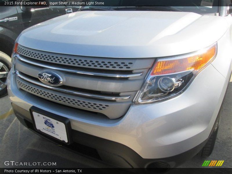 Ingot Silver / Medium Light Stone 2015 Ford Explorer FWD