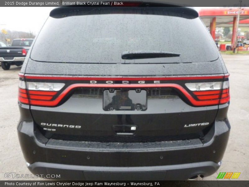 Brilliant Black Crystal Pearl / Black 2015 Dodge Durango Limited