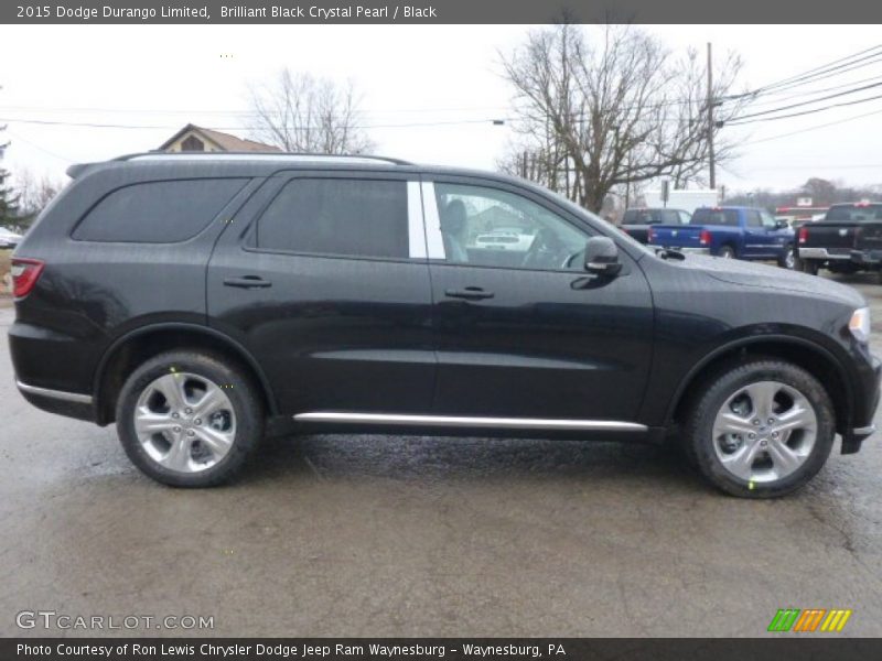 Brilliant Black Crystal Pearl / Black 2015 Dodge Durango Limited