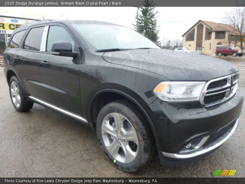 Brilliant Black Crystal Pearl / Black 2015 Dodge Durango Limited