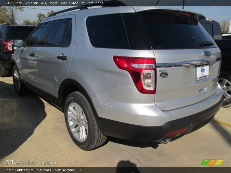 Ingot Silver / Medium Light Stone 2015 Ford Explorer FWD