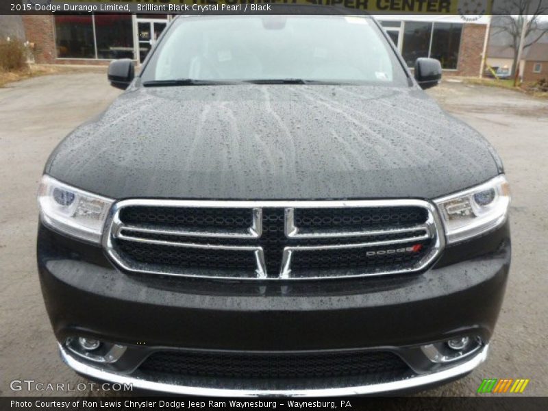 Brilliant Black Crystal Pearl / Black 2015 Dodge Durango Limited
