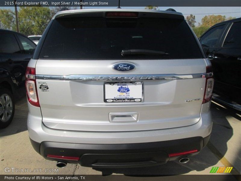 Ingot Silver / Medium Light Stone 2015 Ford Explorer FWD