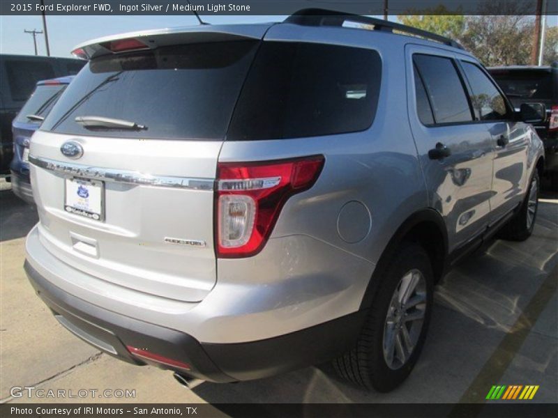 Ingot Silver / Medium Light Stone 2015 Ford Explorer FWD