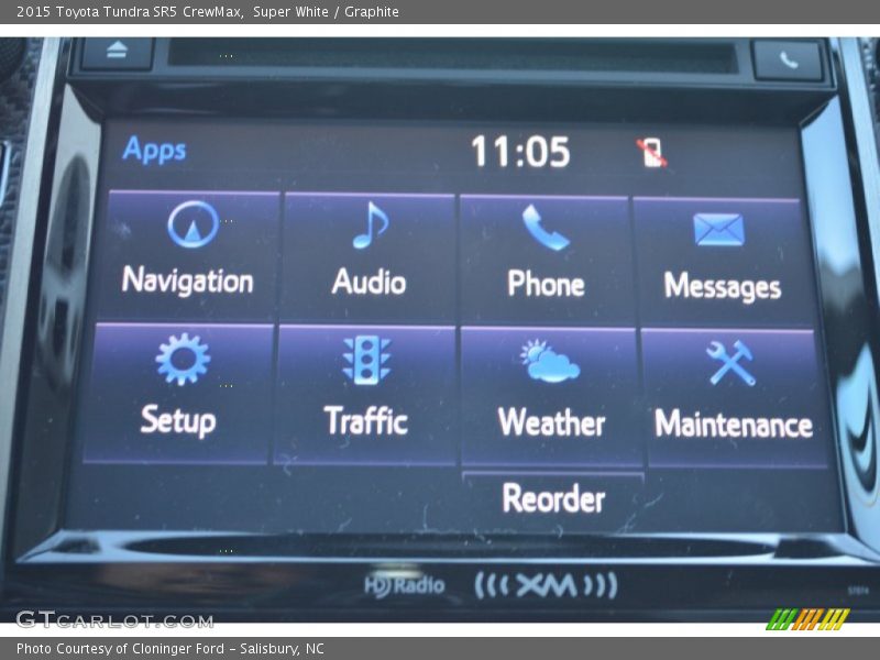 Super White / Graphite 2015 Toyota Tundra SR5 CrewMax