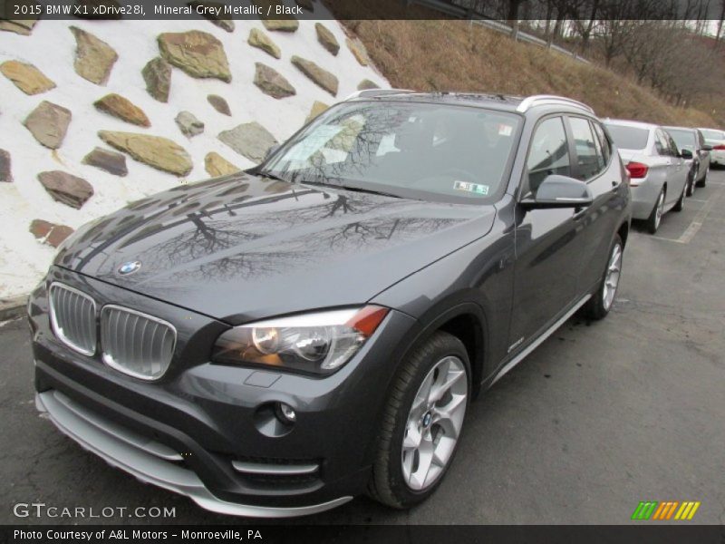 Mineral Grey Metallic / Black 2015 BMW X1 xDrive28i