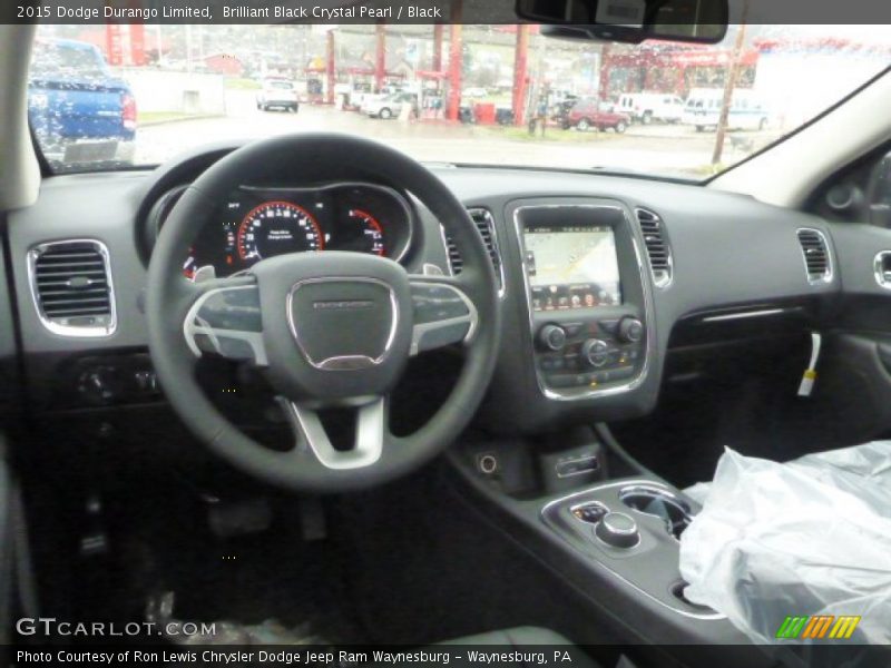 Brilliant Black Crystal Pearl / Black 2015 Dodge Durango Limited