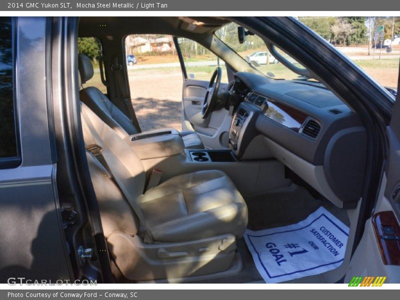 Mocha Steel Metallic / Light Tan 2014 GMC Yukon SLT