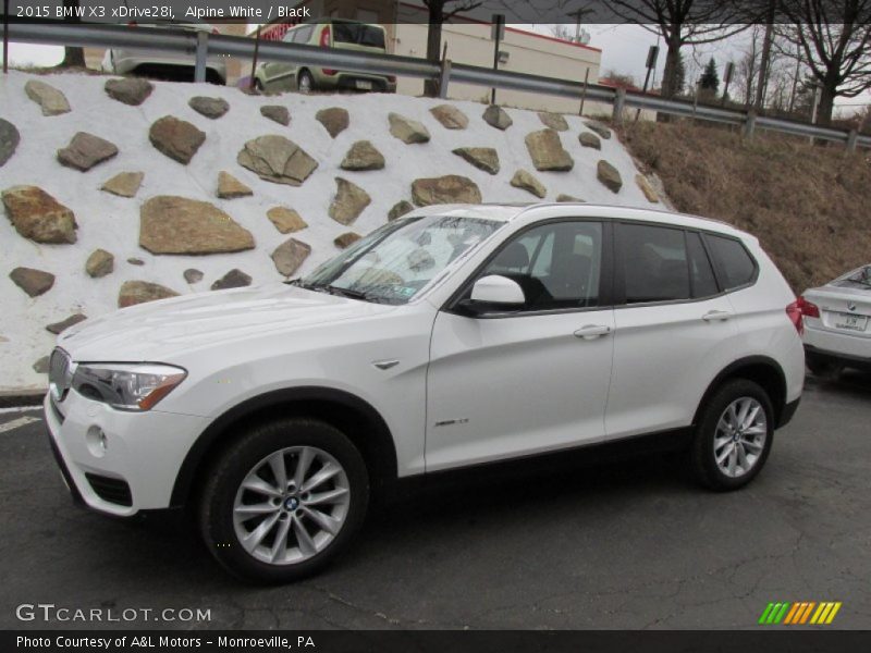 Alpine White / Black 2015 BMW X3 xDrive28i