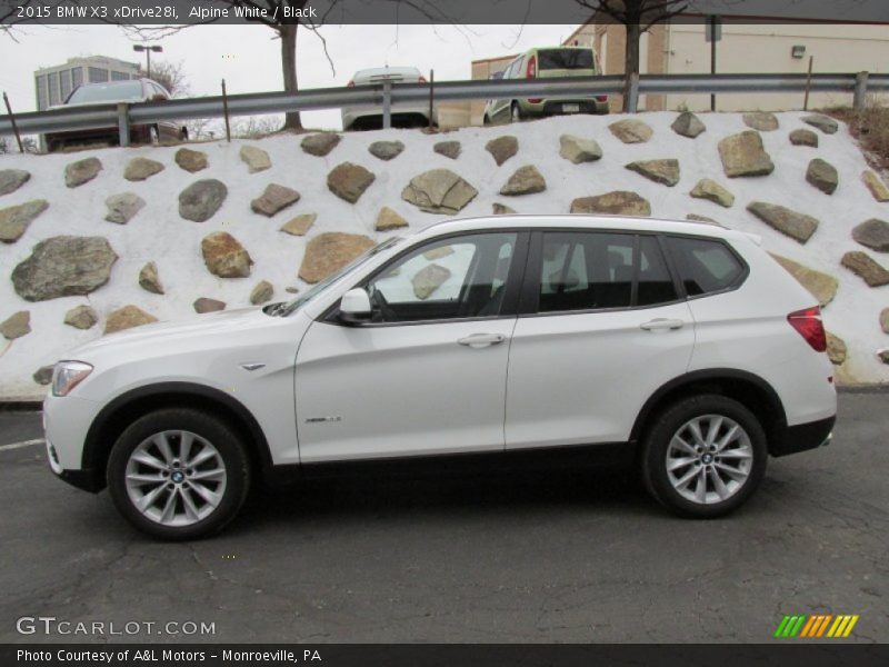 Alpine White / Black 2015 BMW X3 xDrive28i