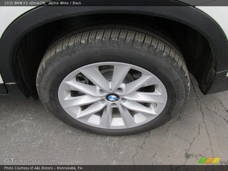 Alpine White / Black 2015 BMW X3 xDrive28i