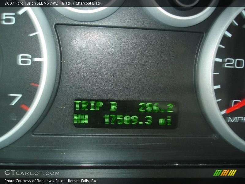 Black / Charcoal Black 2007 Ford Fusion SEL V6 AWD