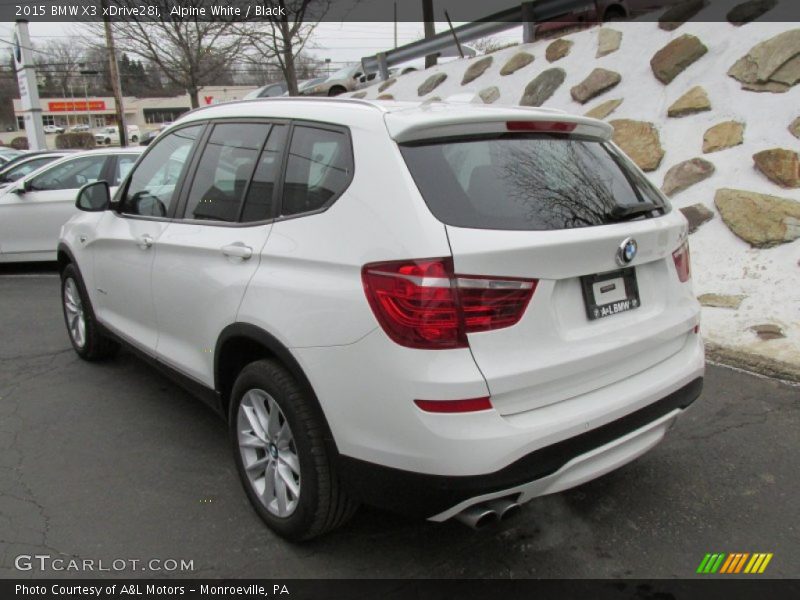 Alpine White / Black 2015 BMW X3 xDrive28i