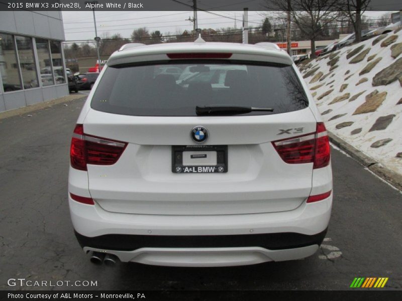 Alpine White / Black 2015 BMW X3 xDrive28i