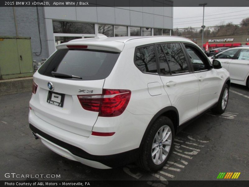 Alpine White / Black 2015 BMW X3 xDrive28i