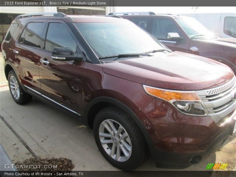 Bronze Fire / Medium Light Stone 2015 Ford Explorer XLT