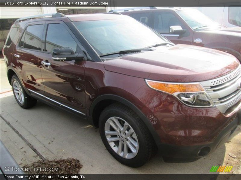 Bronze Fire / Medium Light Stone 2015 Ford Explorer XLT