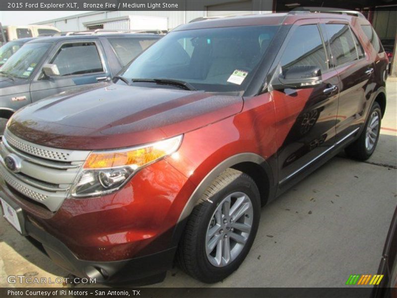 Bronze Fire / Medium Light Stone 2015 Ford Explorer XLT