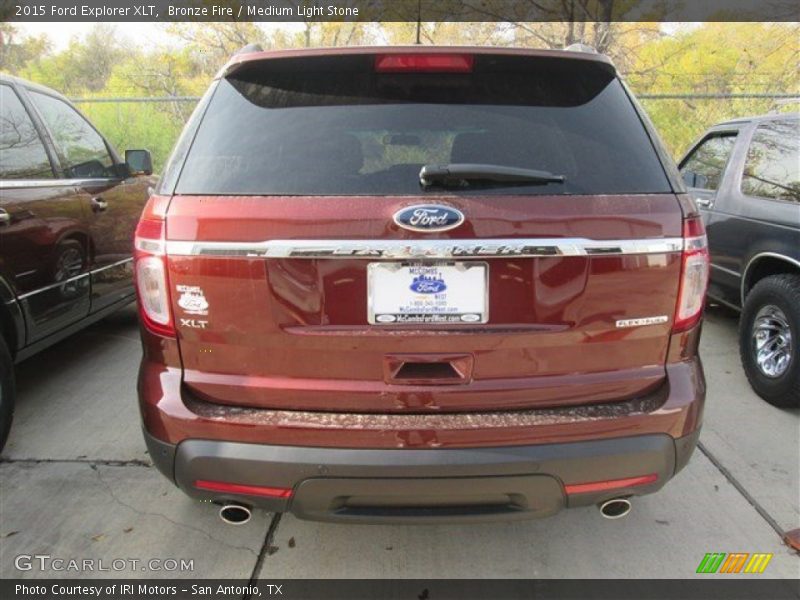 Bronze Fire / Medium Light Stone 2015 Ford Explorer XLT