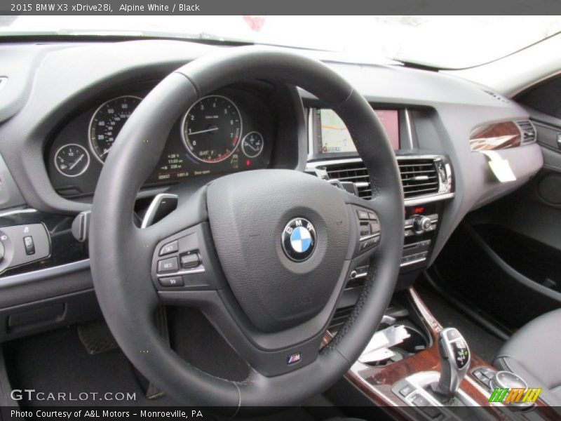 Alpine White / Black 2015 BMW X3 xDrive28i